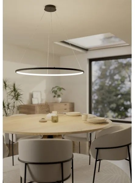 Eglo 901637 - LED Stmievateľný luster na lanku PARRUTA LED/40W/230V čierna + DO