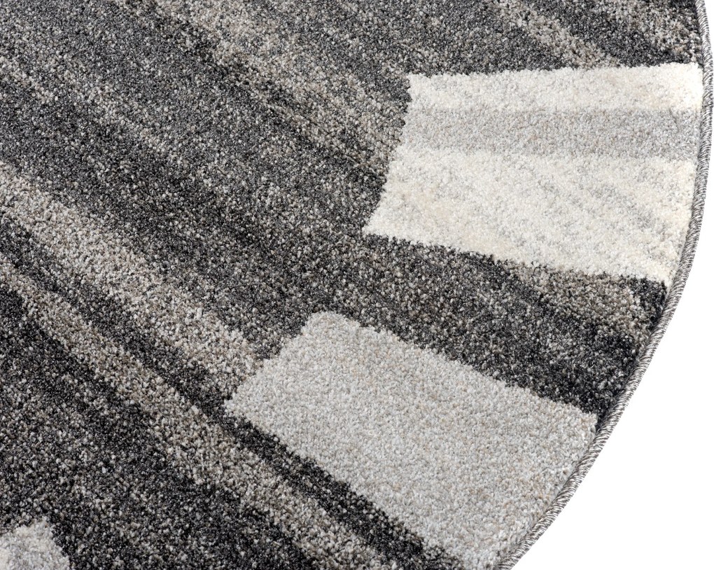 TA Koberec 3443A ČIERNE SARI KOLESO B1X Rozmer: 100x100 cm