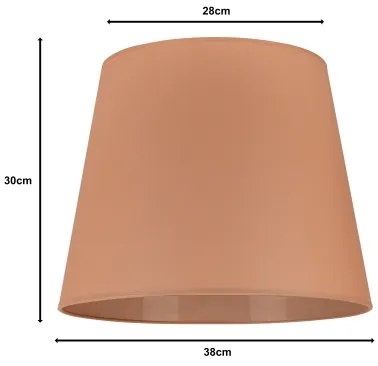 Duolla - Tienidlo k stojací lampě CLASSIC L E27 pr. 38 cm hnedá