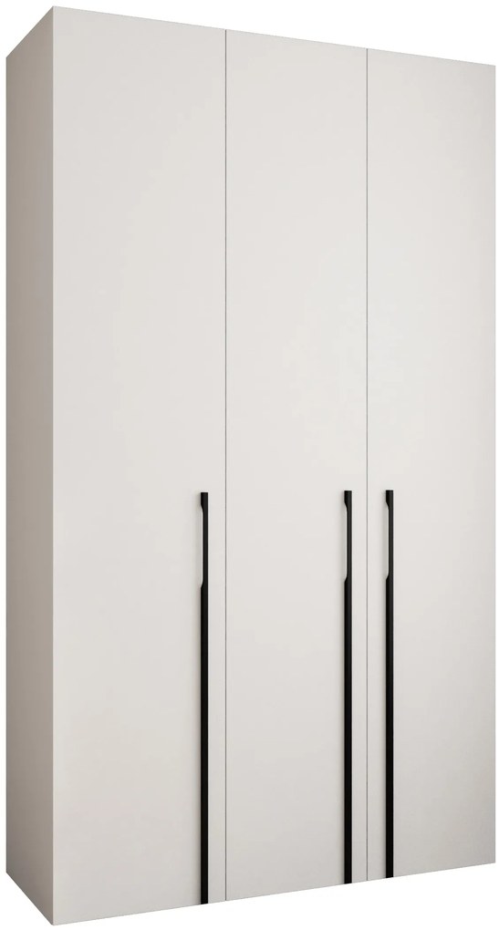 Šatníková skriňa 140 cm Carmela 40-3 (biela + čierna). Akcia -21%. Vlastná spoľahlivá doprava až k Vám domov. 1126605