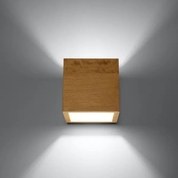 Sollux SL.0491 - Nástenné svietidlo QUAD 1xG9/8W/230V drevo