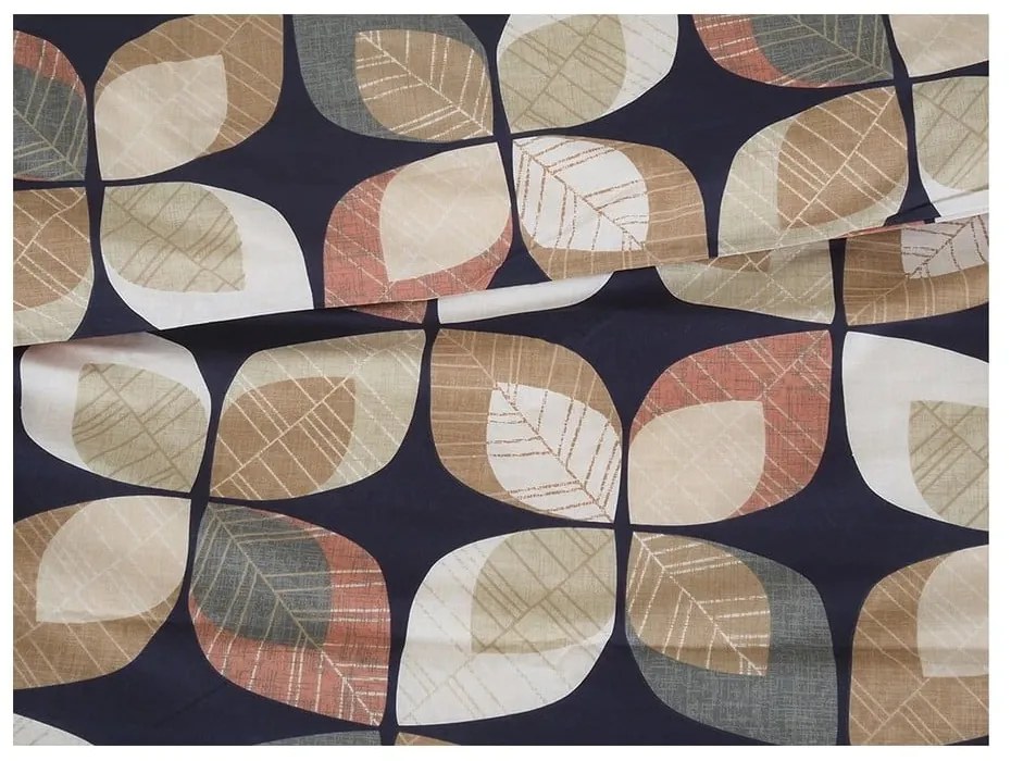 Hnedé krepové obliečky na jednolôžko 140x200 cm Autumn Leaf – B.E.S.