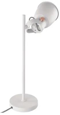 EMOS Stolová kovová lampa JULIAN, 1xE27, 25W, biela