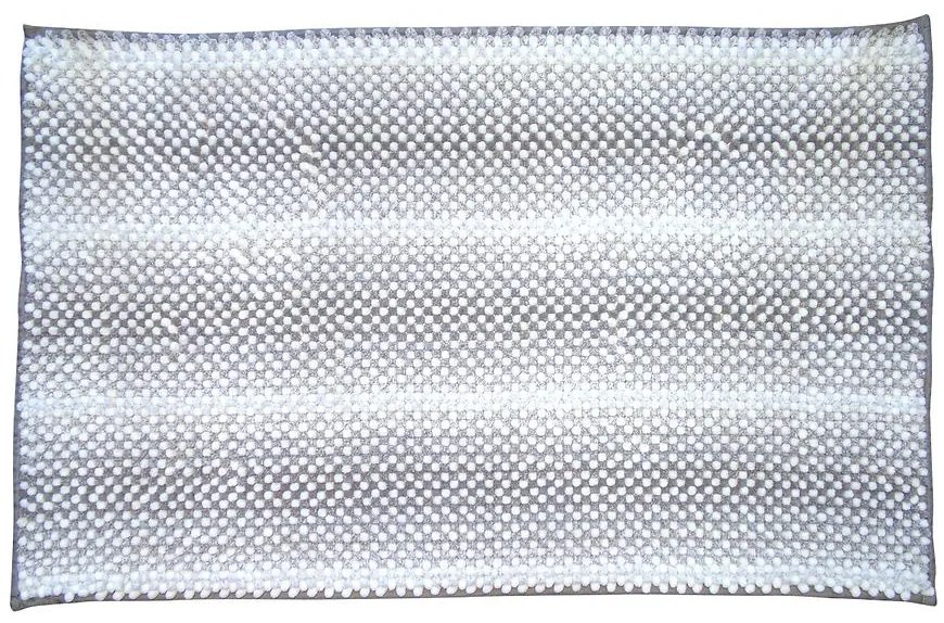 Kúpeľňový koberček Drop Sivá/Biela 50x80 cm