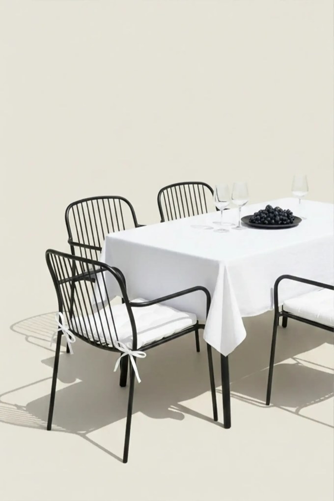 Záhradný obrus GAIA biely Rozmer: 140x240 cm