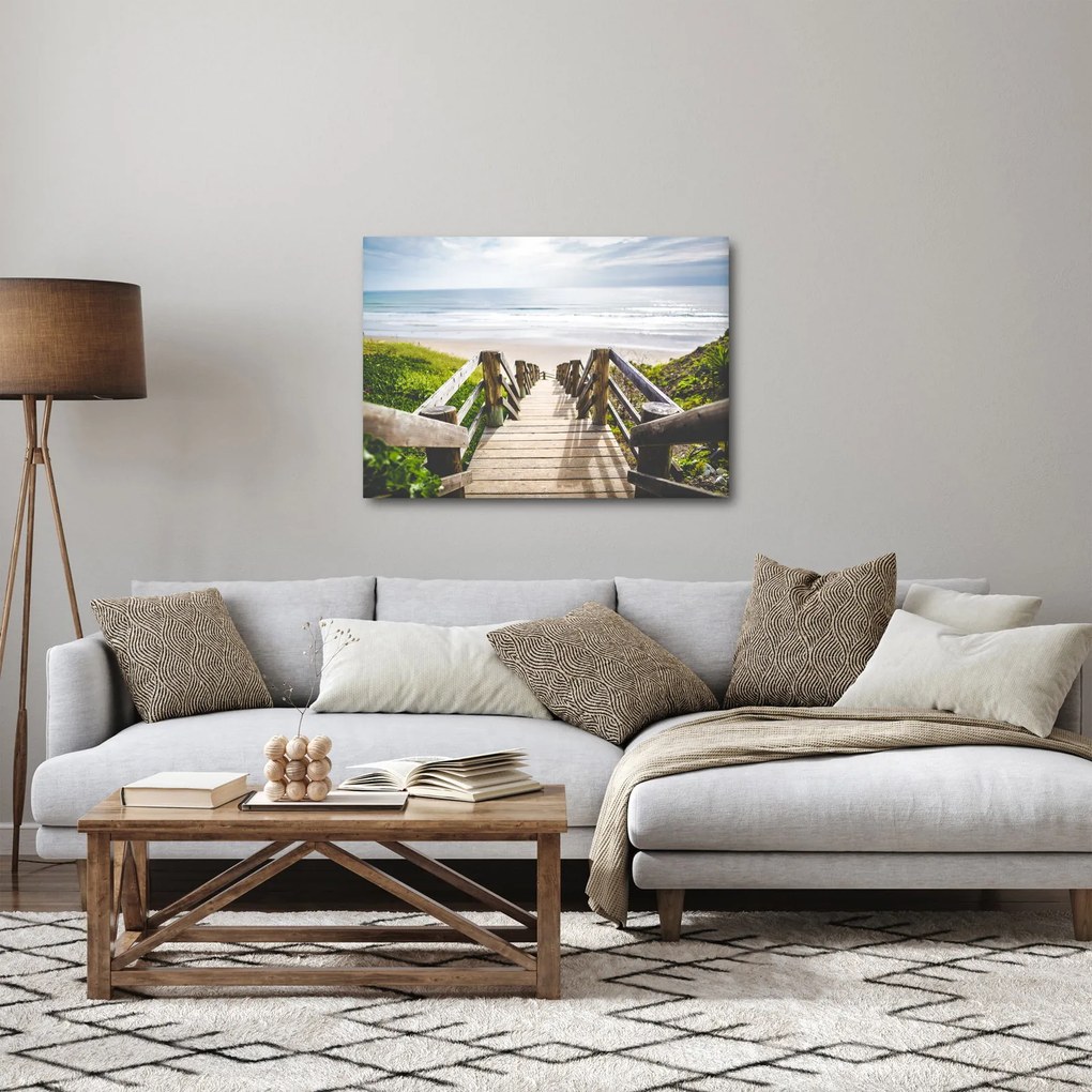Obraz - Vstup na pláž (70x50 cm)