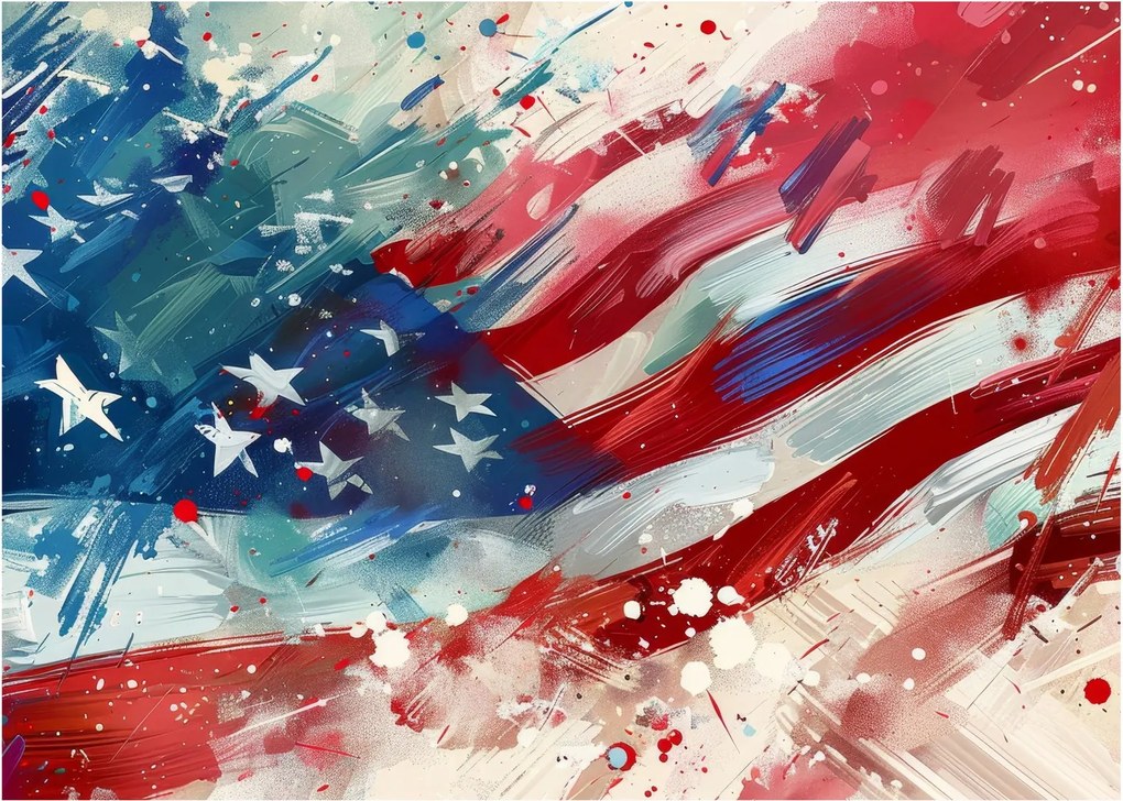 Obraz - Vlajka USA (70x50 cm)
