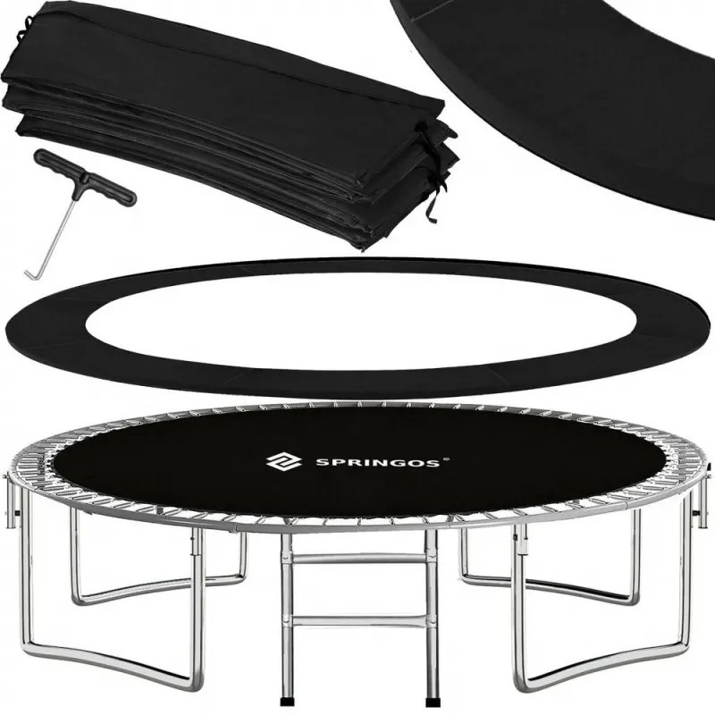 SPRINGOS Trampolína SPRINGOS 430 cm s vnútornou ochrannou sieťou + rebrík