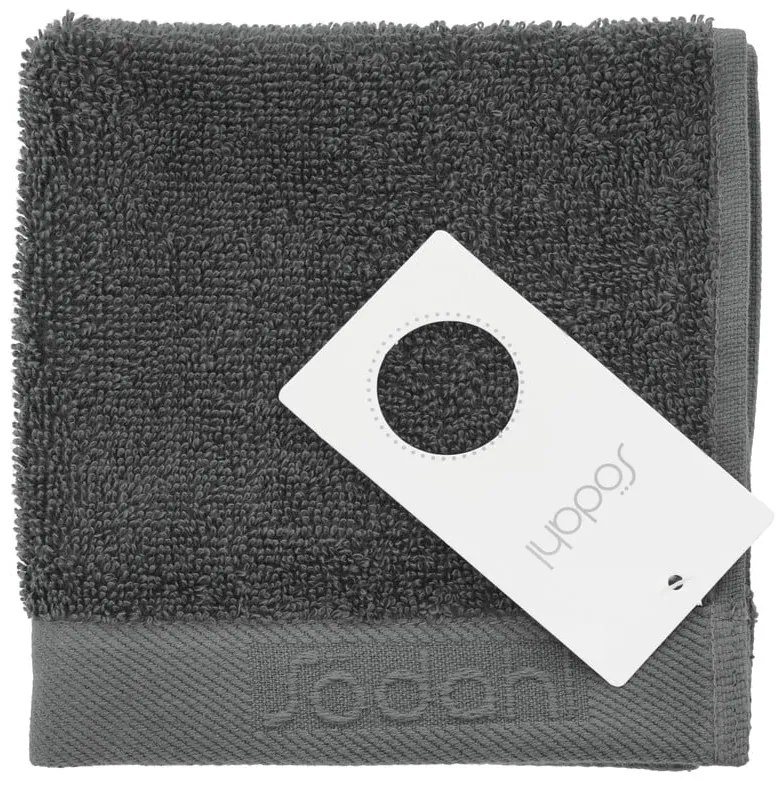 Tmavosivý froté bavlnený uterák 30x30 cm Comfort – Södahl