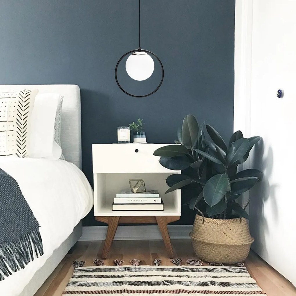 Stropné svietidlo Dolunay V čierne