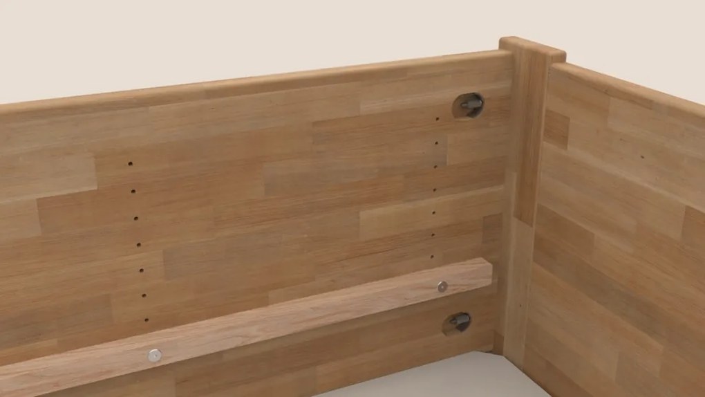 Posteľ s úložným priestorom Fava Box 180x200 cm, prírodný buk