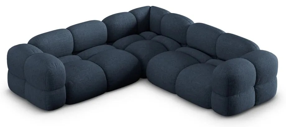 Tmavomodrá rohová pohovka Loretto – Cosmopolitan Design