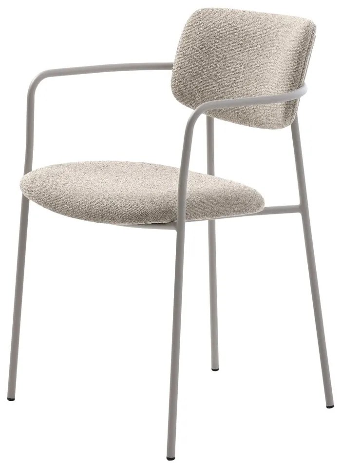 Krémovobiela jedálenská stolička Zama – Unique Furniture