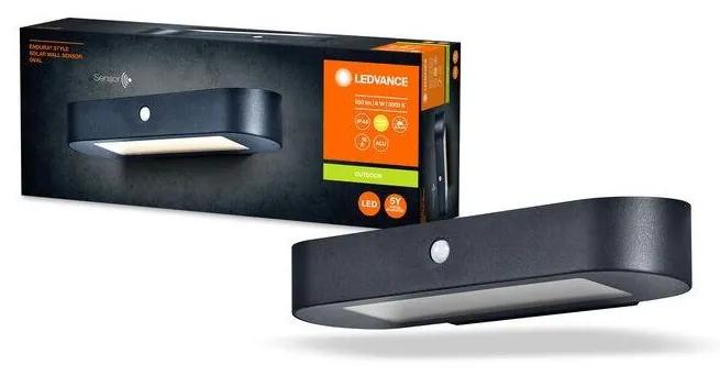 Ledvance Ledvance-LED Solárne nástenné svietidlo so senzorom ENDURA STYLE LED/6W/7,4V IP44 P225344