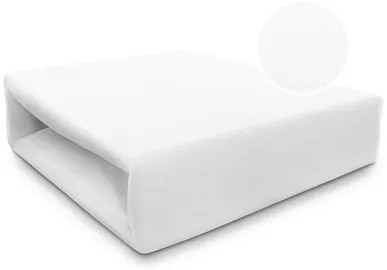 Prestieradlo Jersey Biela 90x200 cm - 130g