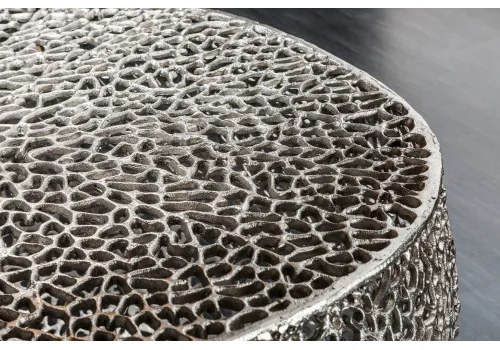 Konferenčný stôl 40286 80x80cm Aluminium Silver - PRODUKT JE SKLADOM U NÁS - 1Ks  - Komfort-nábytok