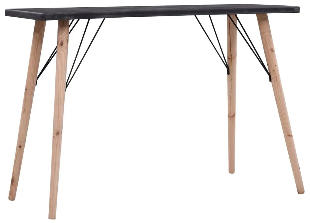 vidaXL Konzolový stolík v betónovom prevedení 112x40x76 cm, MDF