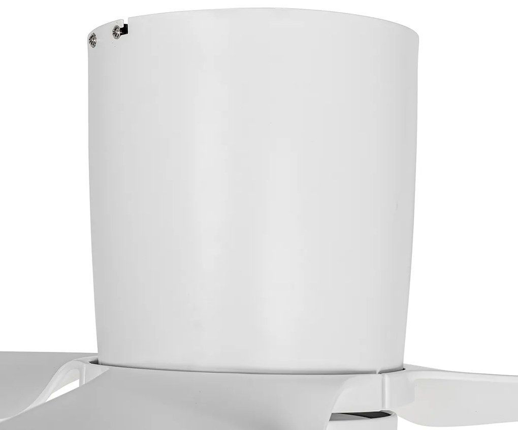 Stropný ventilátor biely 123 cm vrátane LED stmievateľný s diaľkovým ovládaním - Patty
