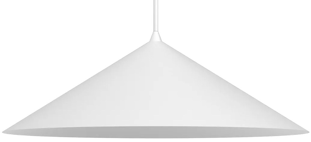 EUlight Závesné svietidlo Capital, 1x biele kovové tienidlo, (fi 60cm), w