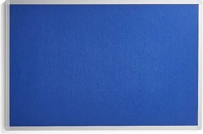 Nástenka VIRGINIA, 900x600 mm, modrá, hliníkový rám