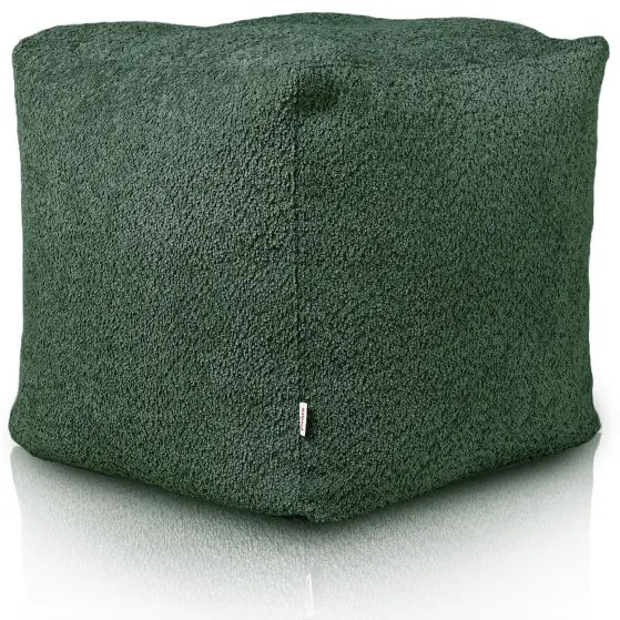 Taburetka Boucle tmavozelená