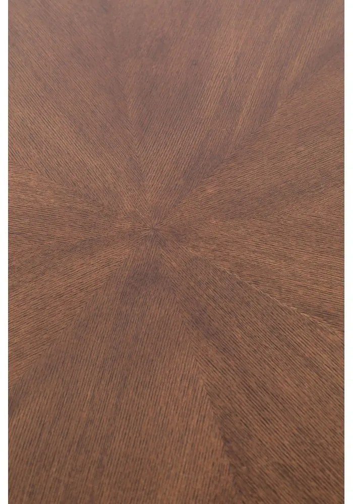 Okrúhly jedálenský stôl s doskou v dekore orechového dreva ø 91 cm Denise – White Label