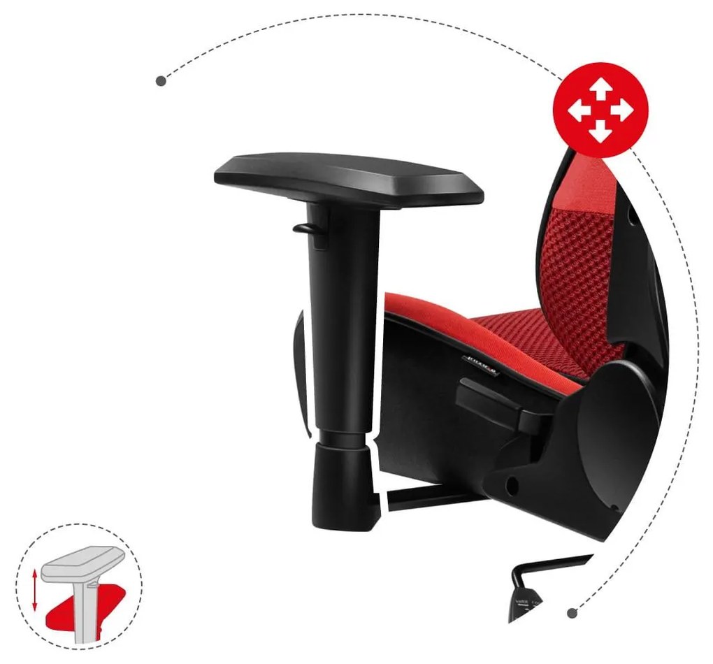 Herné kreslo Fusion 6.2 (čierna + červená). Akcia -20%. Vlastná spoľahlivá doprava až k Vám domov. 1087485