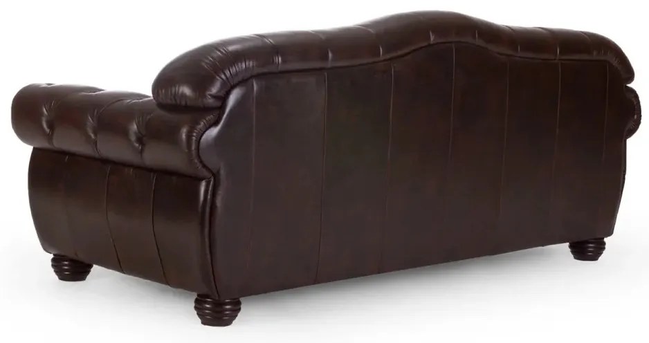furniture-nabytek.cz - Pohovka Chesterfield Hereford 3-miestna z pravej kože, hnedá