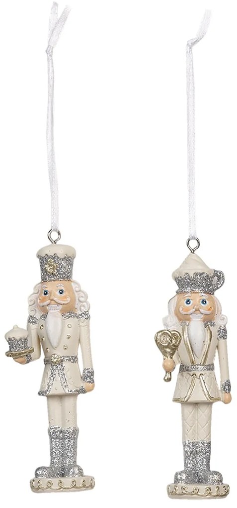 2ks Vianočné závesné ozdoby luskáčik so sladkosťami - 3 * 3 * 10 cm