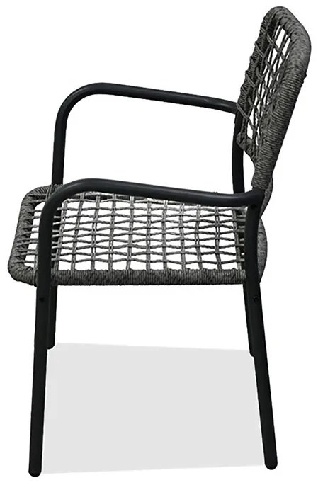 Autronic BONTEC Záhradný set 1+2, kov, polyratan, sivá, AZ-L1103 GREY Farba: Šedá