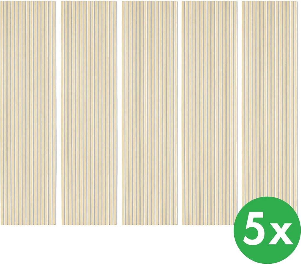 Drevený akustický panel, 2400 x 600 mm, B2BP003, balenie 5 ks, dub