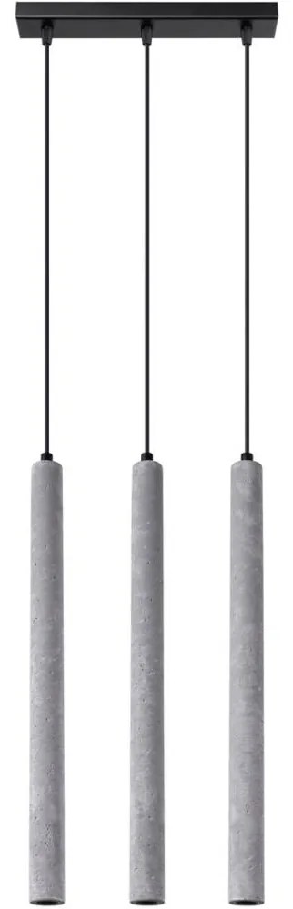 Sollux SL.1272 - Luster na lanku PASTELO 3xG9/8W/230V betón