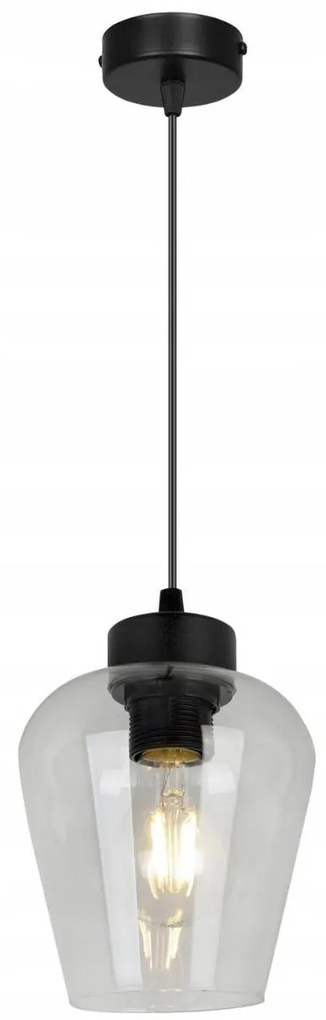 Závesné svietidlo Rijeka, 1x sklenené tienidlo (výber z 3 farieb)