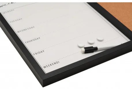 Magnetická tabuľa + korková tabuľa