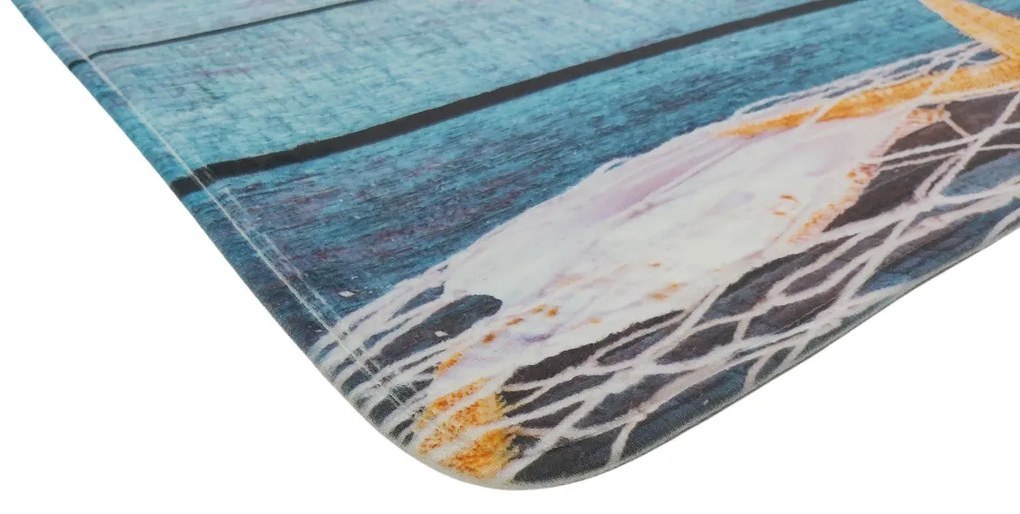 Apextextil, Protišmyková 3D predložka More, 60x180, modrá, kúpeľňa