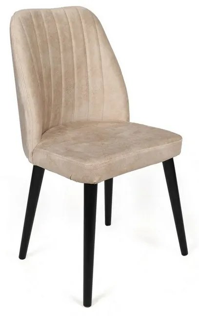 Súprava jedálenských stoličiek Alfa Beige and Black, 2 ks