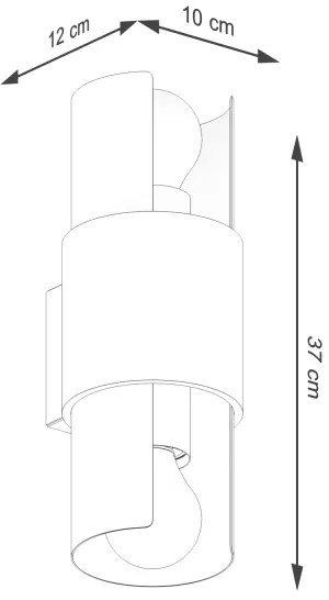 Sollux SL.1674 - Nástenné svietidlo FLASH 2xE27/15W/230V biela