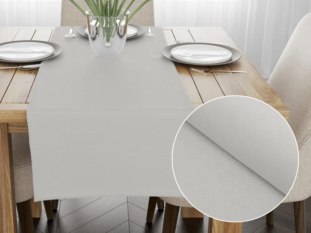 Biante Dekoračný behúň na stôl BKU-101 Svetlo sivý 35x120 cm