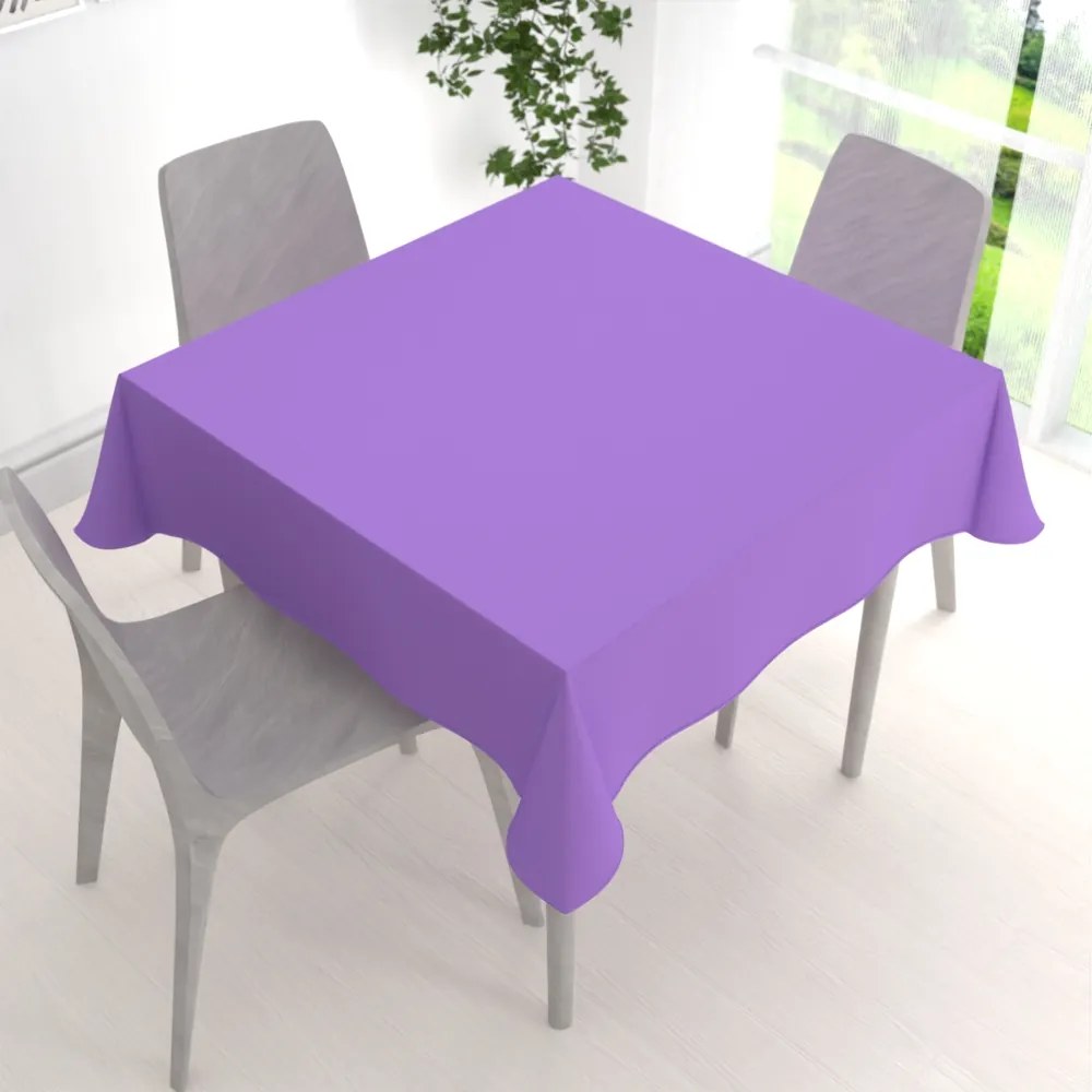 Biante Dekoračný štvorcový obrus Rongo RG-038 Svetlý fialový 110x110 cm