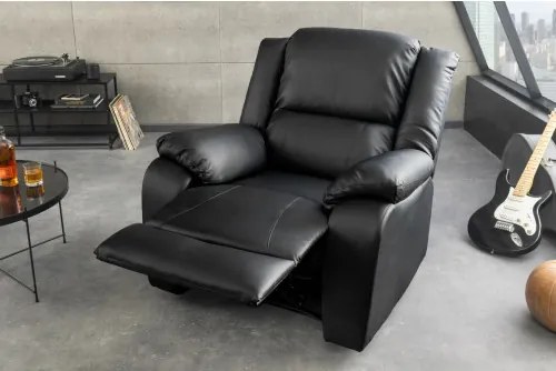 Kreslo Relax 47595 Hollywood - Čierne - Komfort-nábytok