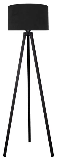 Brilagi - Stojacia lampa VELVET 1xE27/60W/230V čierna/wenge