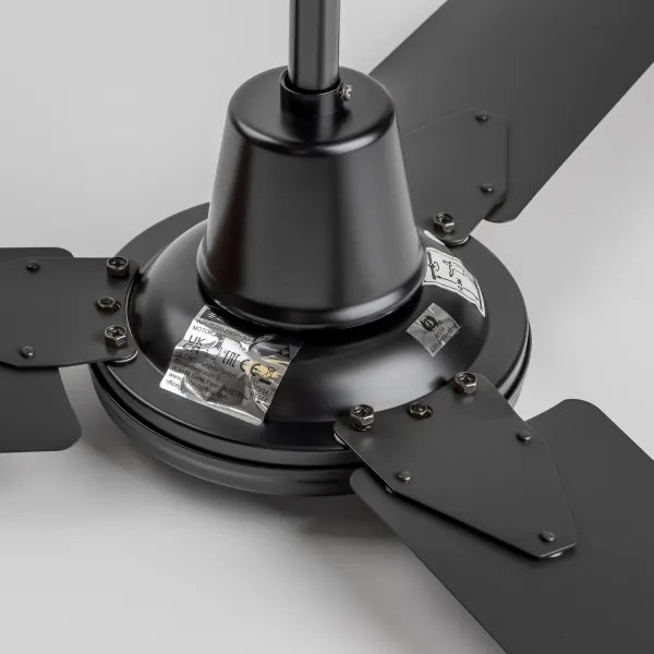 ZEVENTI - Stropný ventilátor TOFINO čierny