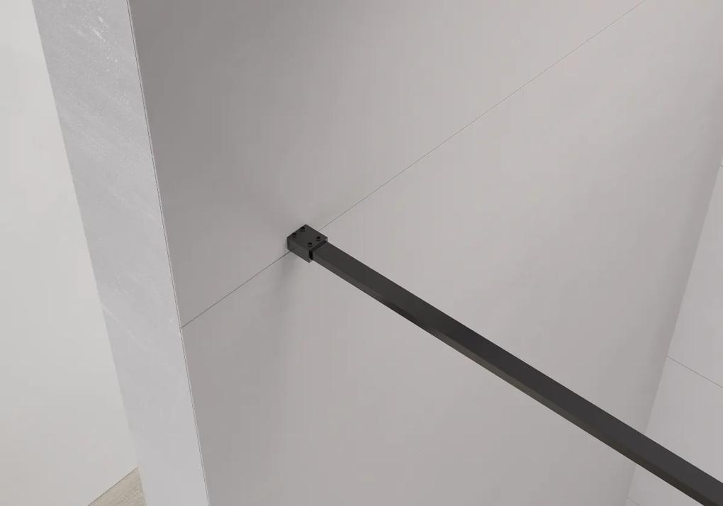 Cerano Moreli, sprchová zástena 110x200 cm, 8mm číre sklo, čierny profil, CER-CER-417617