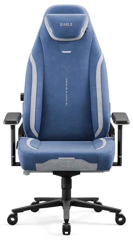 Modrá látková herná stolička Diablo X.Eye Prime Meta Ocean