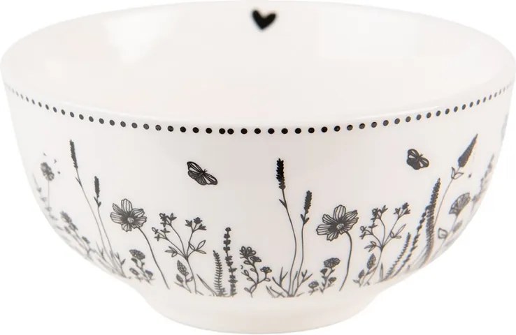 Porcelánová miska s kvetinami Flora And Fauna - Ø 14*7cm/ 500ml
