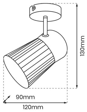 Bodové svietidlo BEST 1xE14/40W/230V čierna