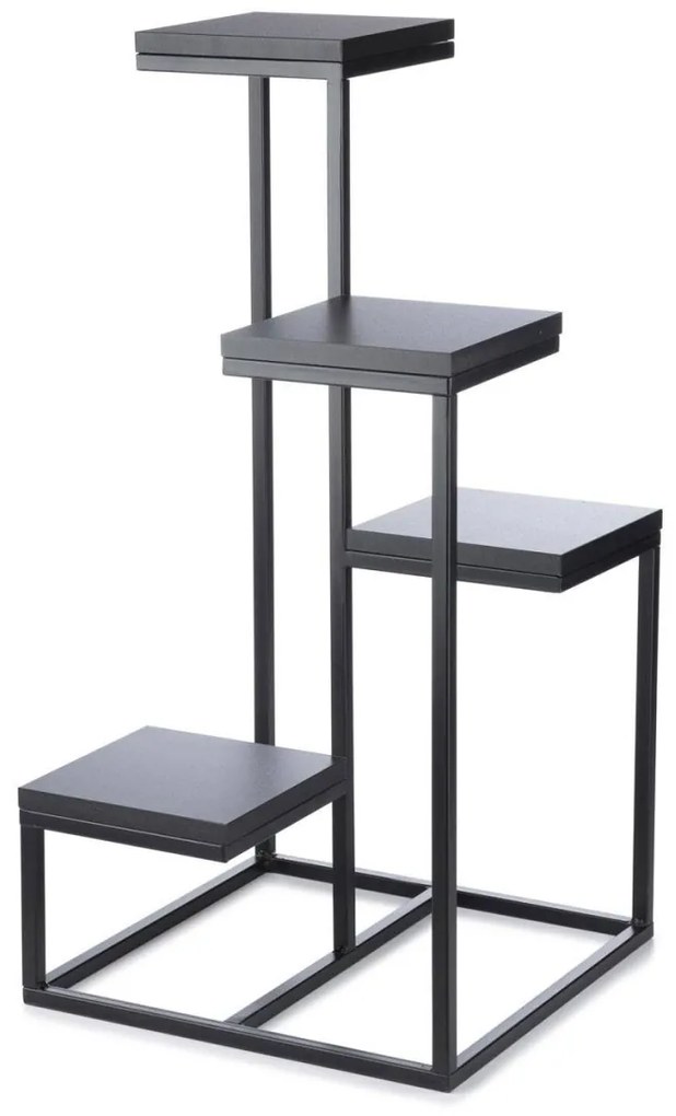 Kvetinový stojan LOFT 79 cm čierny