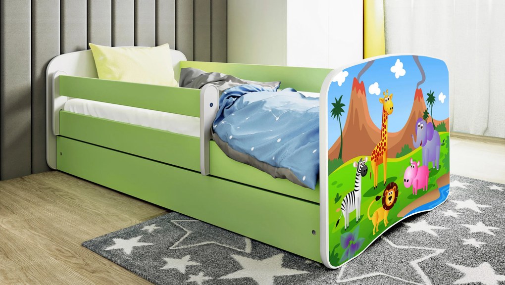 XXXLutz POSTEĽ PRE DETI A MLÁDEŽ 80/160 cm, zelená, biela MID.YOU - Detské izby - 002142000269