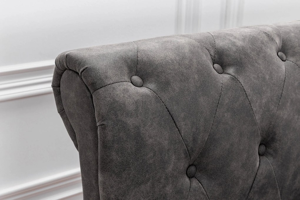 Posteľ Kensington 160x200cm tmavo šedá