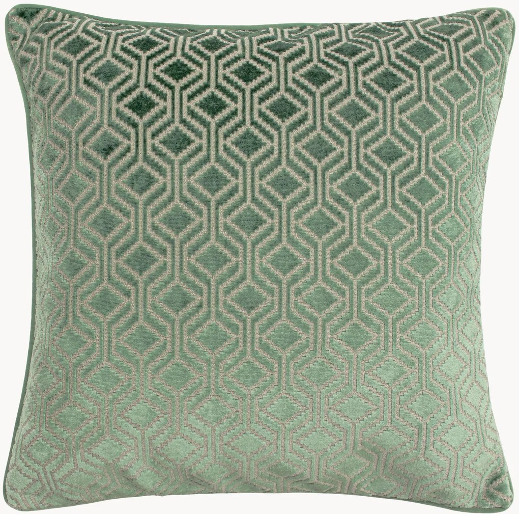 Obojstranný zamatový vankúš s grafickým vzorom a výplňou z kačacieho peria Avenue